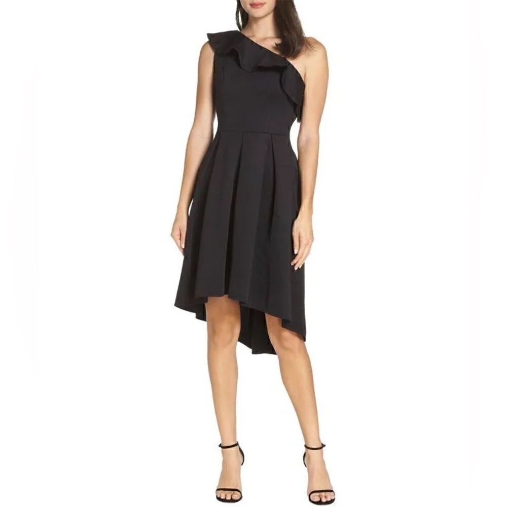 Chi Chi London Womens One-Shoulder High/Low Cocktail Dress